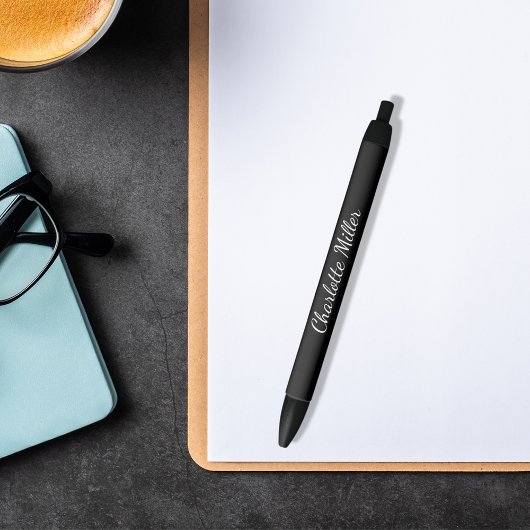 Zwarte naam script classic inkt pen