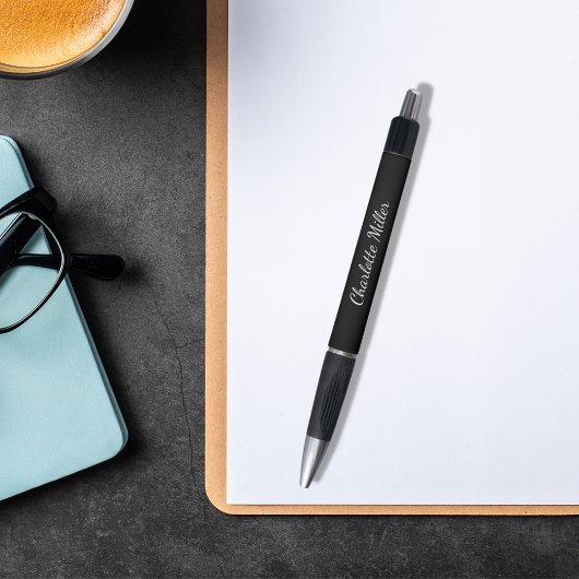 Zwarte naam script classic pen