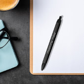 Zwarte naam script girly zwarte inkt pen