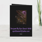 ZWARTE NACHT 3 VAN HALLOWEEN VAN DE KNUPPEL VAN DE KAART (Achterkant)