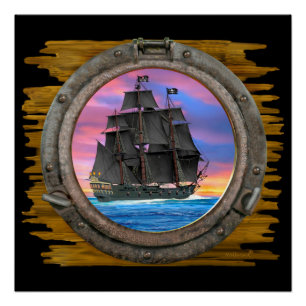 Zwarte nagels van de 7 Zeeen Perfect Poster