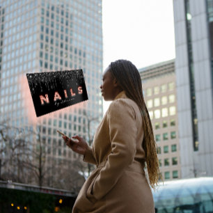 Zwarte Nail Artist-schijven Professional Glitter-R Visitekaartje