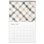 Zwarte namaak kant lint schoonheid is kalender (Feb 2027)
