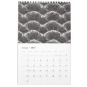 Zwarte namaak kant lint schoonheid is kalender (Jan 2027)