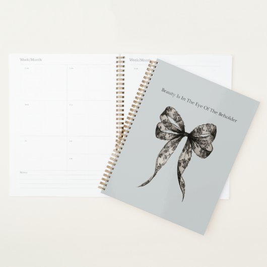 Zwarte namaak kant lint schoonheid is planner (Display)