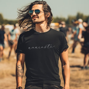 Zwarte Namaste T-shirt