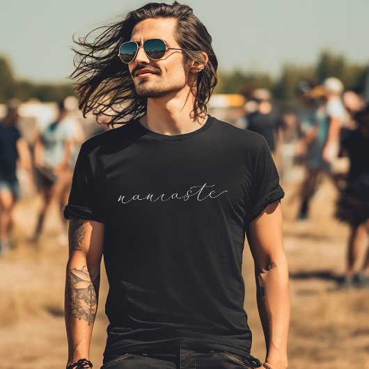Zwarte Namaste T-shirt