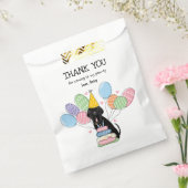 Zwarte Napolitaanse mastiff hond Bedankzakje (Gezegeld)