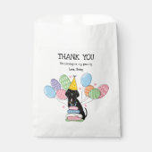 Zwarte Napolitaanse mastiff hond Bedankzakje (Voorkant)