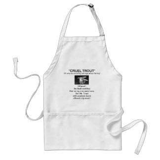 "Zwarte natte forel" Apron Standaard Schort