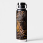 Zwarte Natuur Geïnspireerd Citroenwaterflesje Waterfles (Achterkant)