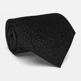 Zwarte Necktie Met Textuur Van Matglas Stropdas