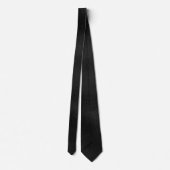 Zwarte Necktie Met Textuur Van Matglas Stropdas (Achterkant)