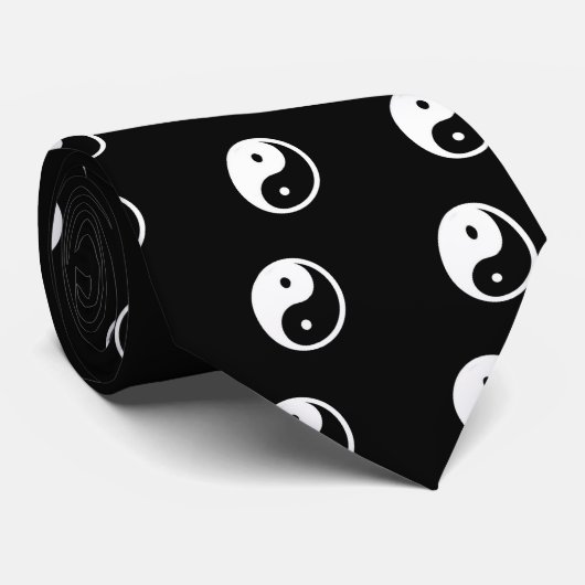 Zwarte nekstropdas stropdas (Opgerold)