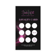 Zwarte Neon Roze Schoonheidssalon QR Code Loyaltyk