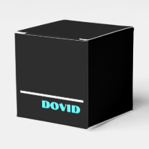 Zwarte neon upsherin gunstbox