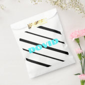 Zwarte neon upsherin gunstzak bedankzakje (Gezegeld)