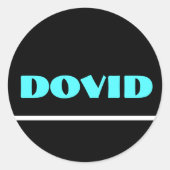 Zwarte neon upsherin sticker (Voorkant)