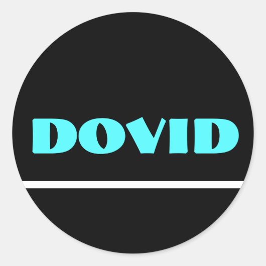 Zwarte neon upsherin sticker (Voorkant)