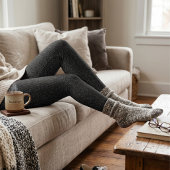 Zwarte nepdеним leggings