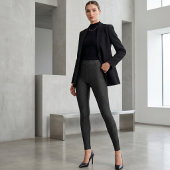 Zwarte nepdеним leggings
