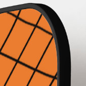 Zwarte netgaas op oranje paddle (Links Detail)