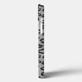 Zwarte netzijde met luipaard op wit Case-Mate iPhone case (Achterkant / Links)