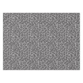 Zwarte netzijde met luipaard op wit tafelkleed (Voorkant (Horizontaal))