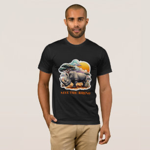 ZWARTE NEUSHOORN 13 T-SHIRT