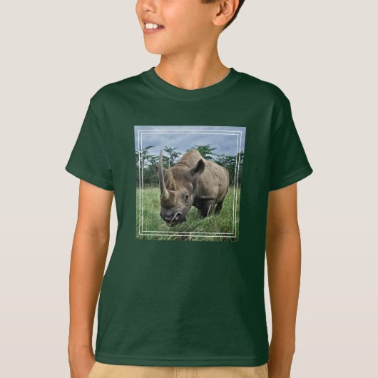 Zwarte Neushoorn | Kenia T-shirt (Voorkant)