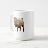 Zwarte Neushoorn Koffiemok (Voorkant links)
