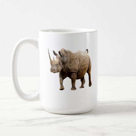 Zwarte Neushoorn Koffiemok (Links)
