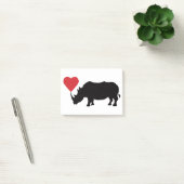 Zwarte-Neushoorn-met-Hart Post-it® Notes (Kantoor)