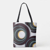 Zwarte nevel tote bag (Achterkant)