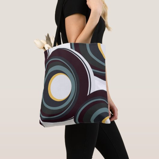 Zwarte nevel tote bag (Dichtbij)