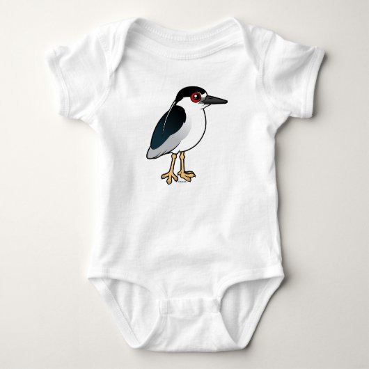 Zwarte Night Heron T-shirt (Voorkant)