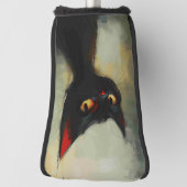 Zwarte Ninja Kat kennende Golfheadcover (Draai 90)