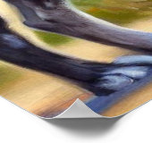 Zwarte Noorse Elkhound Dog Poster (Hoek)