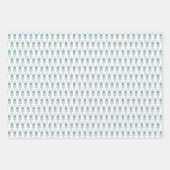 Zwarte Notenkraker Ballet Soldiers Pastel Feestdag Inpakpapier Vel (Voorkant 3)