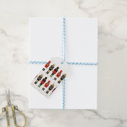 Zwarte Notenkraker Gift Labels Cadeaulabel (Met Touw)