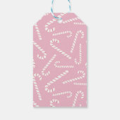 Zwarte notenkraker in roze pak vrolijk kerstfeest cadeaulabel (Achterkant)