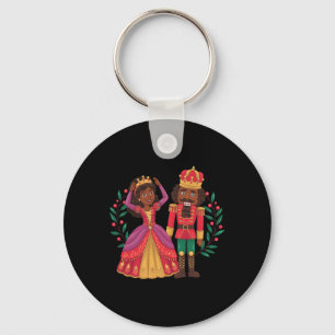 Zwarte Notenkraker Sugar Plum Fairy Kwanzaa Afrika Sleutelhanger
