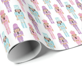 Zwarte Notenkraker Traditionele Kerst Feestdagen Cadeaupapier