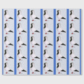 Zwarte Nun Duif 1973 Cadeaupapier (Vlak)