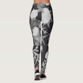 Zwarte Oceaan Leggings Elegant Koraal & Shell Desi (Achterkant)