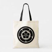  zwarte Oda Japan Mon Grafisch Tote Bag (Achterkant)