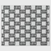 Zwarte odemeter voor de 70e verjaardag cadeaupapier (Vlak)