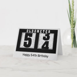 Zwarte Odometer voor 54ste verjaardag    Kaart
