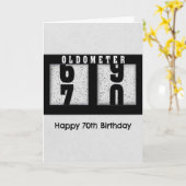 Zwarte odometer voor de 70e verjaardag van de Humo Kaart (Gele Bloem)