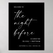 Zwarte Oefen Diner | De avond voor de Welkom Poster (Voorkant)